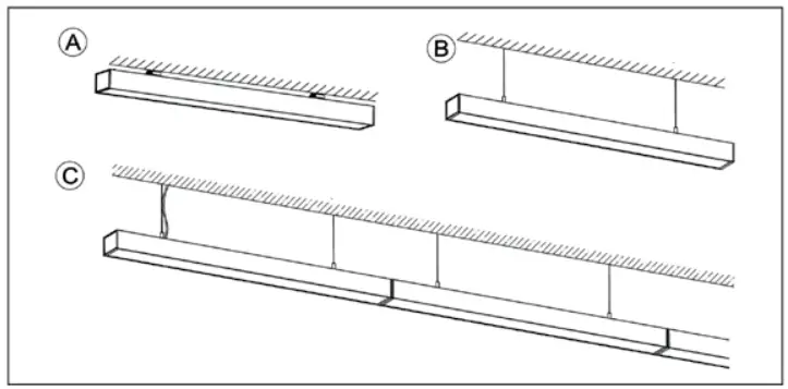 eurotech-lighting-SPEND08-Office-Pendant-Instruction-FIG-1