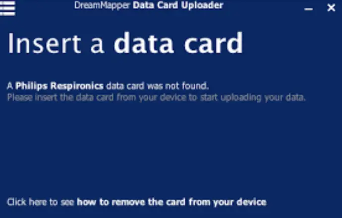 PHILIPS-Dreammapper-Data-Card-Uploader-Software
