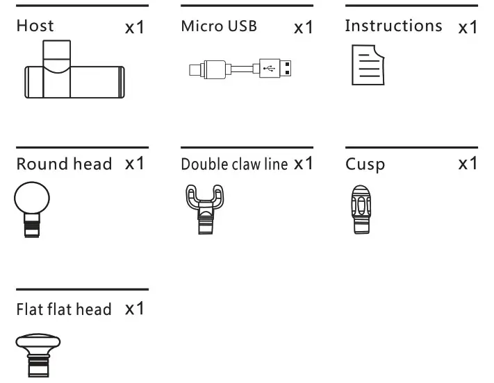 ZTECH Mini Massager - Detailed list