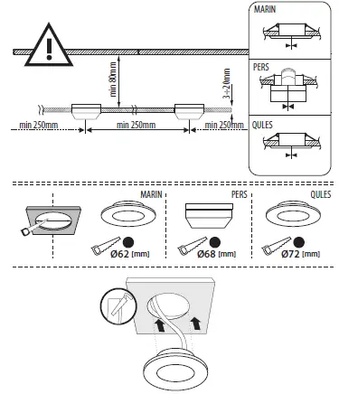KanluX-PERS-CT-DS94-Sapho-MARIN-Ceiling-Spotlight-Instruction-Manual-fig-3