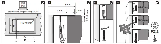 BLANCO Claron Style 500-IF-A Stainless Steel Satin Polish - 7