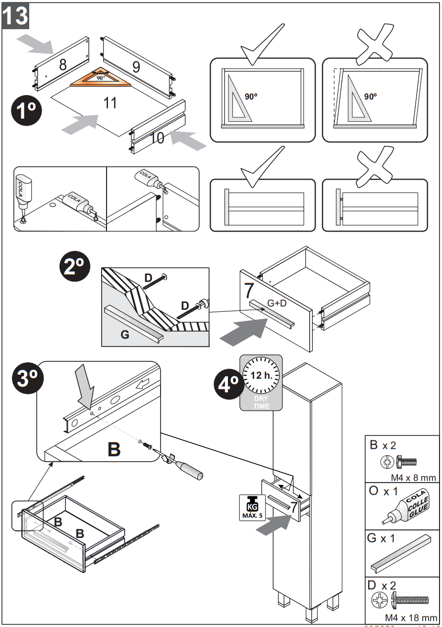 Fores 305250 A4 Bath Wall Cupboard - Fig12