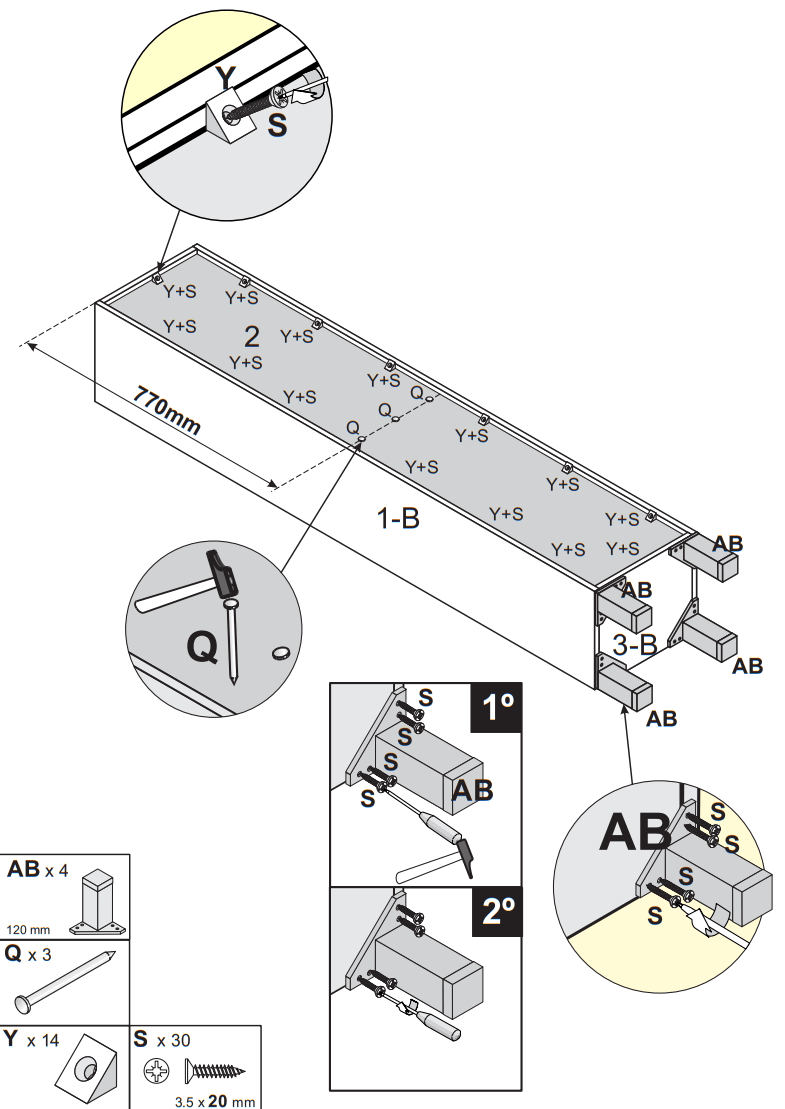 Fores 305250 A4 Bath Wall Cupboard - Fig6