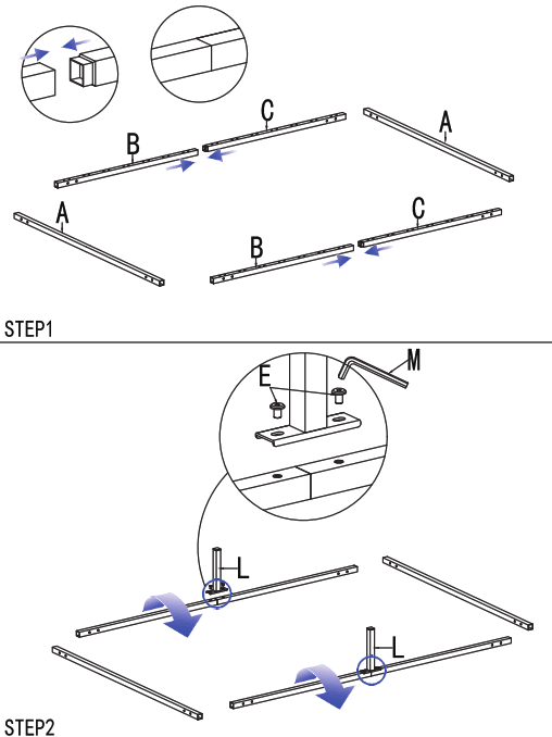 ShopperPlus SW SO DJ PK22 1 Metal Platform Bed Frame With Wooden Slat - fig 2