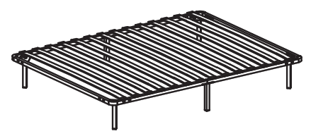 ShopperPlus SW SO DJ PK22 1 Metal Platform Bed Frame With Wooden Slat - fig 1