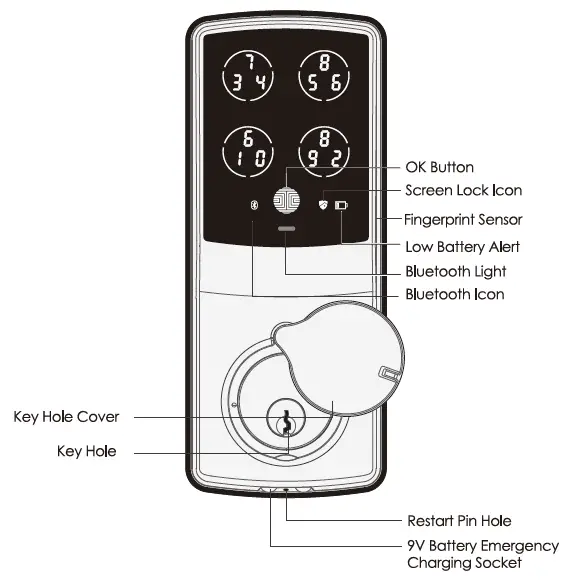 Lockly PGD628WSN Secure Pro Wi-Fi Smart Door Lock 1