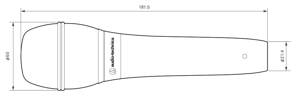 audio technica ATS99 Hypercardioid Dynamic Microphone - Dimensions 1
