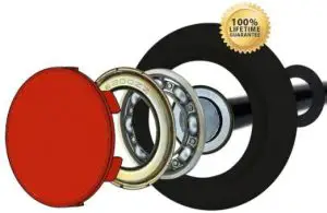 DURA-LIFT DLR6200ZZT12 2-Inch Nylon Garbage Door Roller