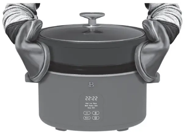 Beautiful 6QT Programmable Slow Cooker Cornflower - fig 4