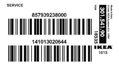 IKEA 402 780 67 Gas Hob Glass Black - bar code1
