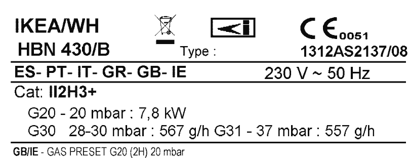 IKEA 402 780 67 Gas Hob Glass Black - icon8