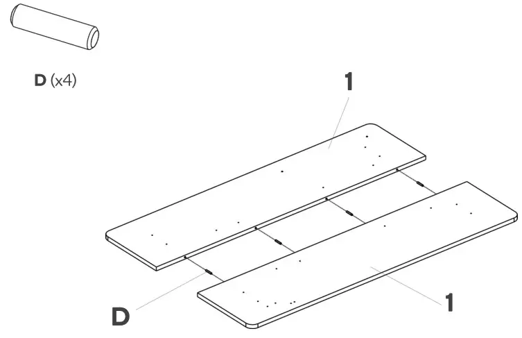 kogan ELSTANDMWWA Standing Manual Desk - ASSEMBLY 5