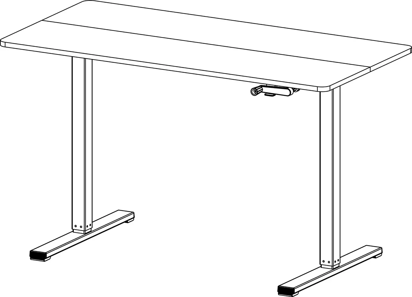 kogan ELSTANDMWWA Standing Manual Desk - Cover