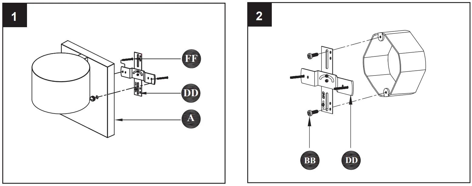 Origin 21 81010 Smithfield LED 1-Light Outdoor Coal Cylinder Wall Mount - fig 5