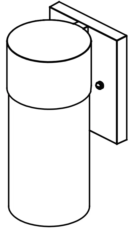 Origin 21 81010 Smithfield LED 1-Light Outdoor Coal Cylinder Wall Mount