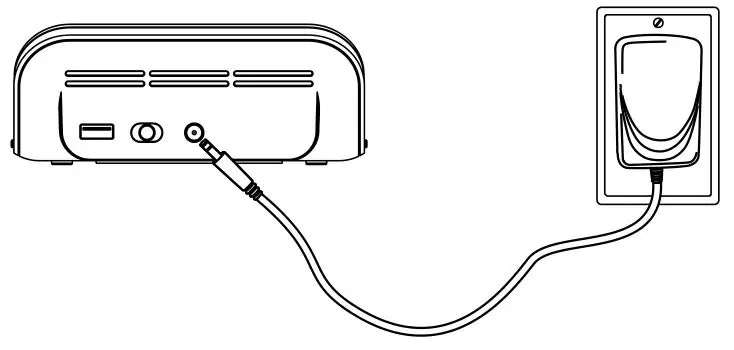 iHome iW18 Bedside Office Clock with Dual Charging - Connecting the Unit