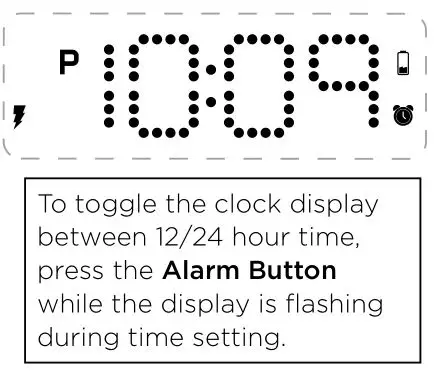 iHome iW18 Bedside Office Clock with Dual Charging - Setting Your Clock
