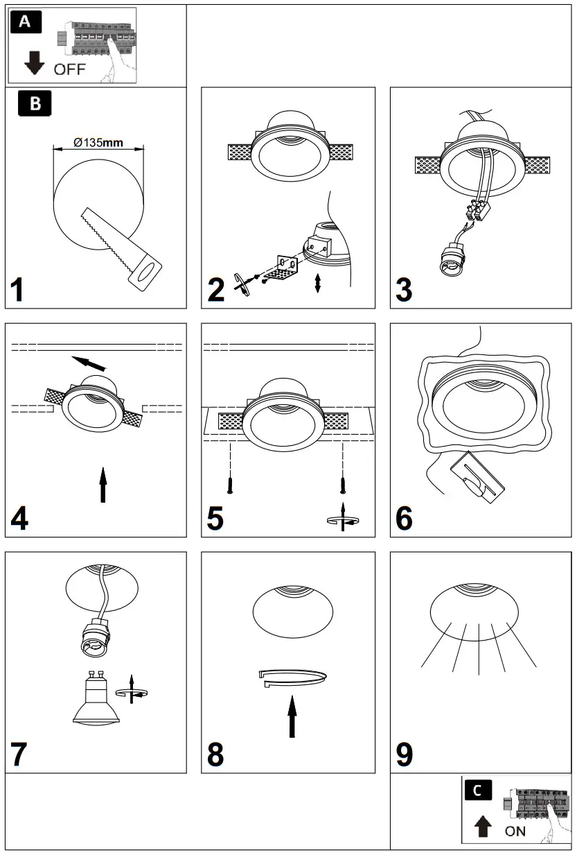 OPTONICA 2069 Ceiling Spotlight