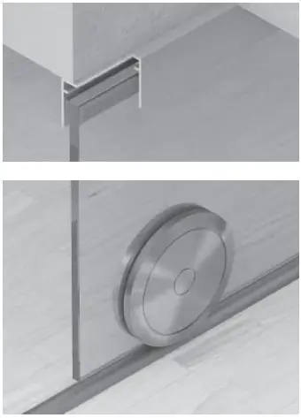H FELE Slido D-Line802 150U Sliding Door Fitting 1a