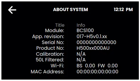 LCD Screen Operation - Section E