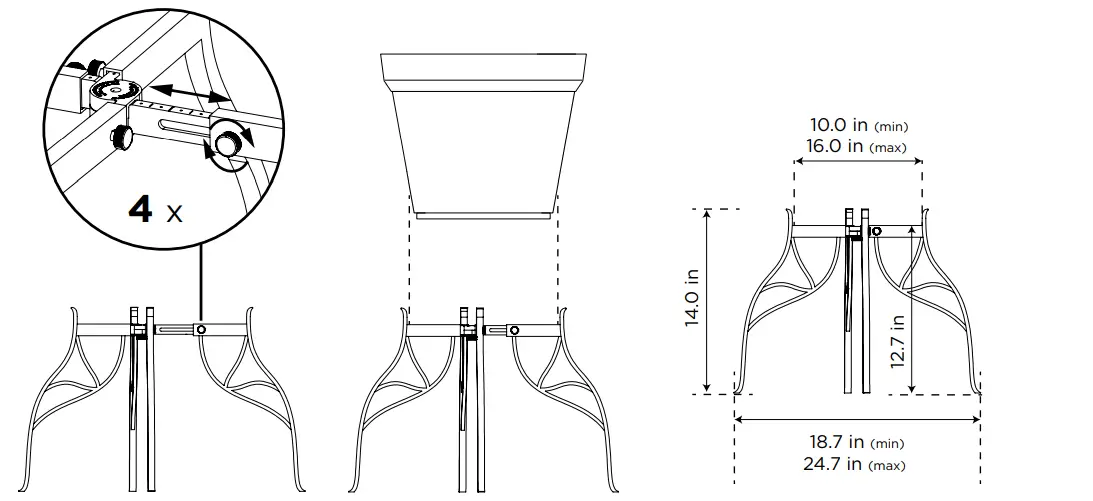 GARDENERS-GD45645-Adjustable-Plant-Stand-fig-5