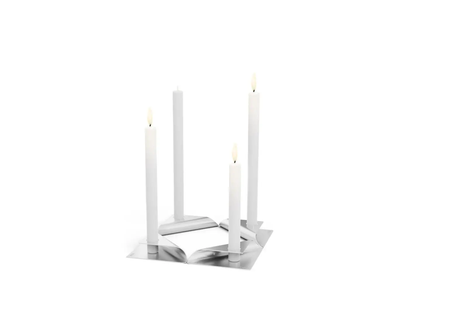 Hofats 00362 Square Candle Candleholder Set Silver Instruction Manual