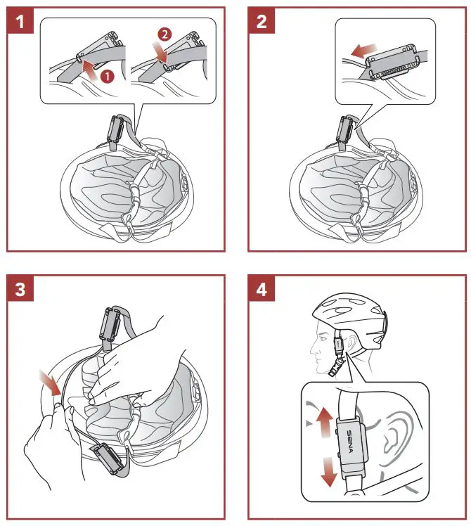 SENA Pi Bluetooth Communication Headset for Helmet User Guide - Installation