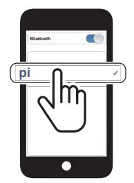 SENA Pi Bluetooth Communication Headset for Helmet User Guide - Select pi in the list of Bluetooth