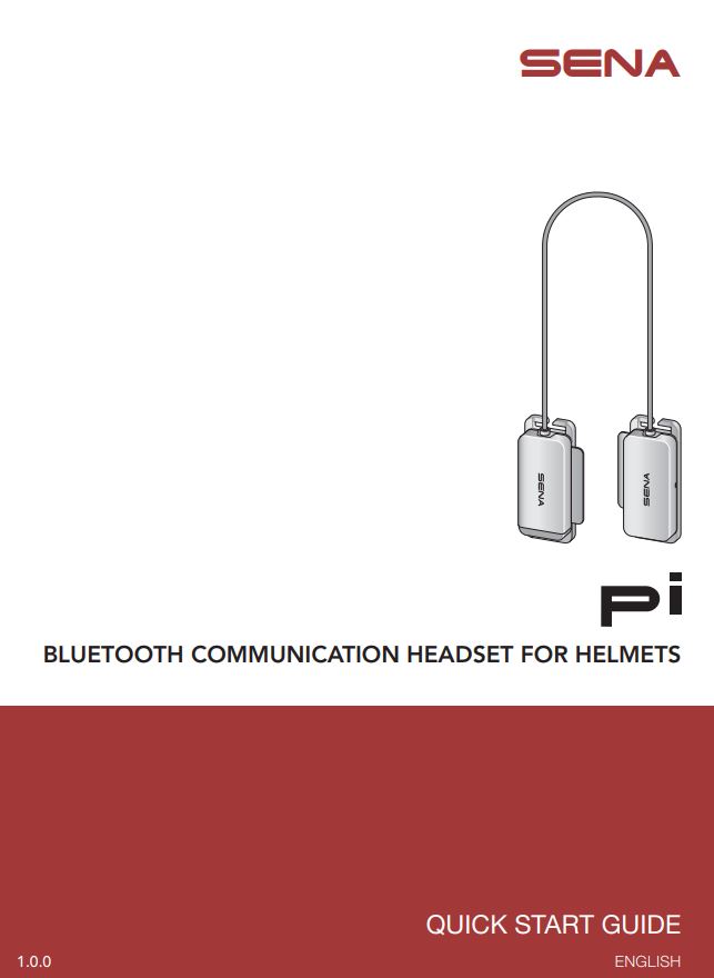 SENA Pi Bluetooth Communication Headset for Helmet User Guide