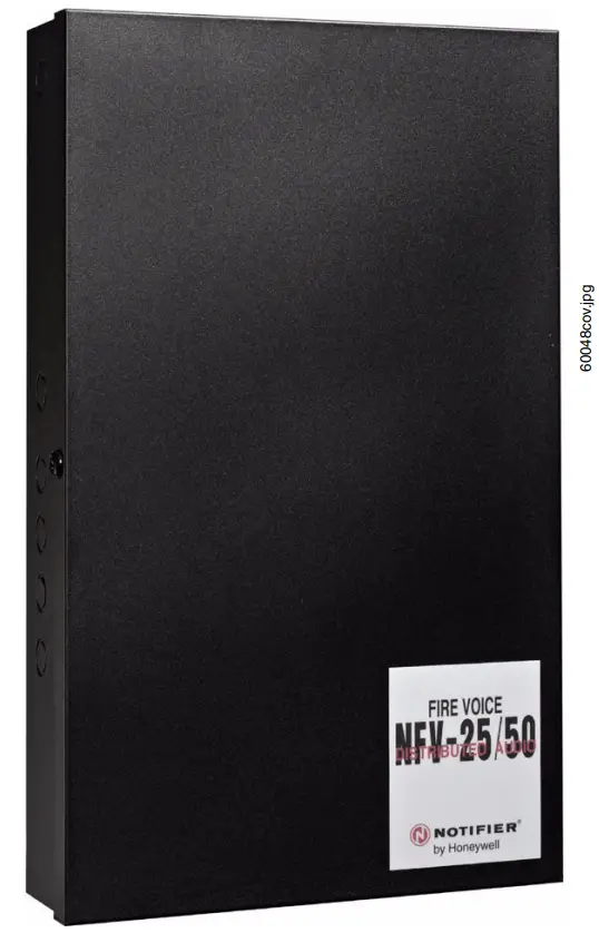 NOTIFIER NFV-25, 50DA Distributed Audio Panel