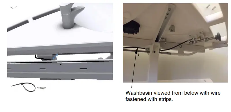 ROPOX 6153 Support Washbasin Basic Right hand - Ropox Lateral 13