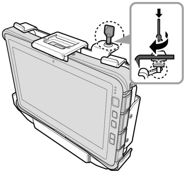 Undocking the Tablet PC