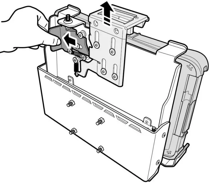 Undocking the Tablet PC