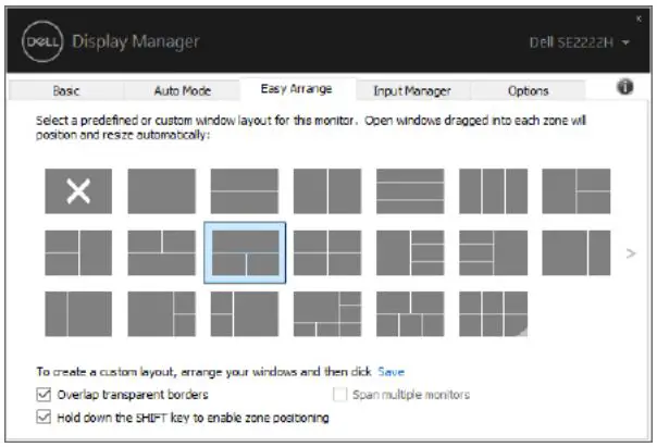 DELL SE2222H 22 Inch FHD Computer User Guide - If you are using multiple monitors in an array or matrix