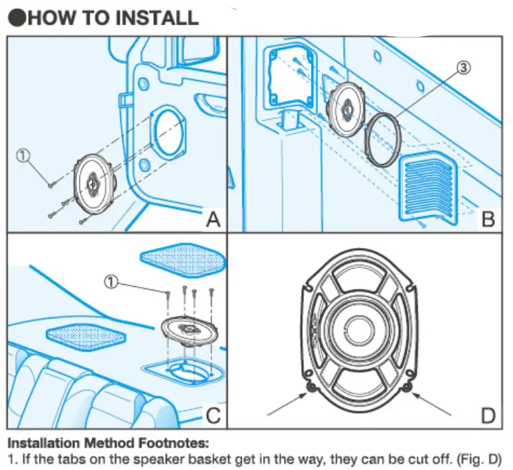 Pioneer TS-A682F 4-Way Speaker - How to install