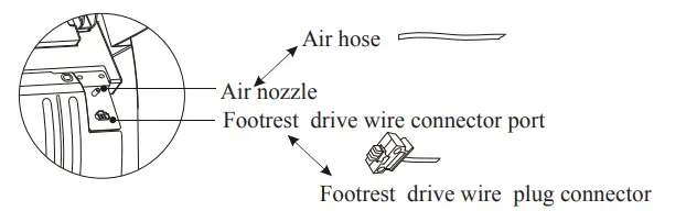 Osaki OS-4D Pro Ekon+ Deluxe Multi-function-- Air hose