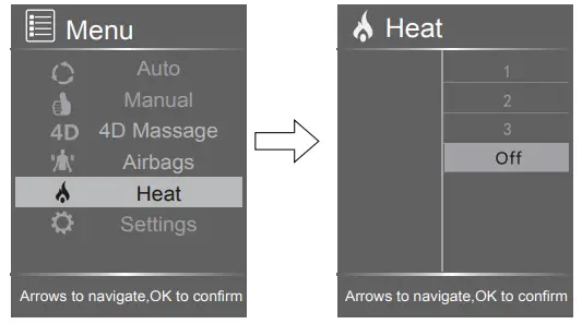 Osaki OS-4D Pro Ekon+ Deluxe Multi-function-- heat