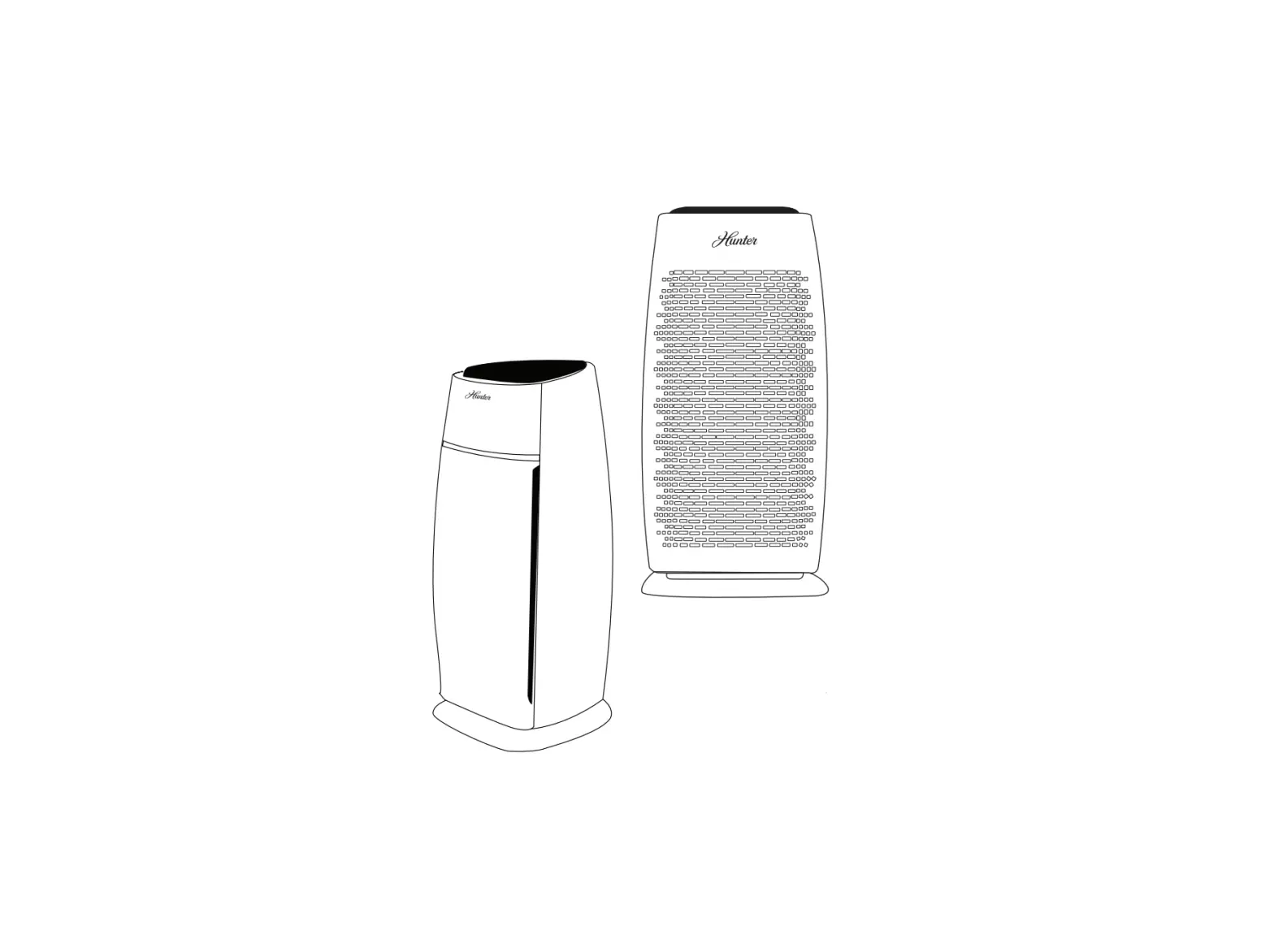 Hunter Hp100 Medium Tower Air Purifier User Manual