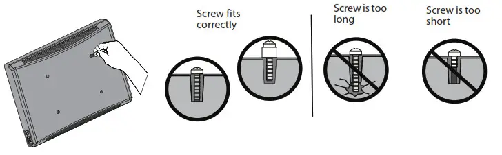 DYNEX DX-DTVMFP12 TV Wall Mount - For an irregular or obstructed TV back, use aspacer