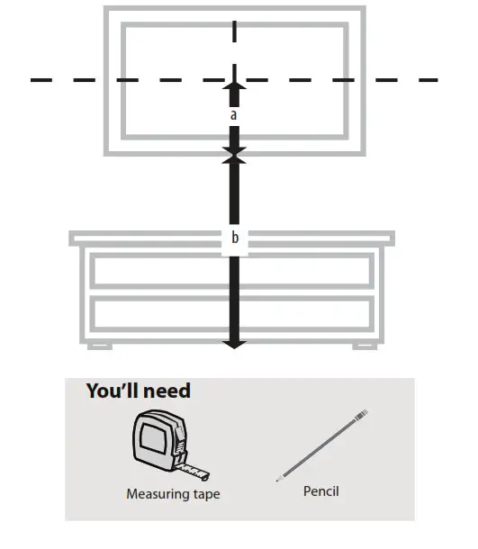 DYNEX DX-DTVMFP12 TV Wall Mount - STEP 4 - Determine wall-mount location