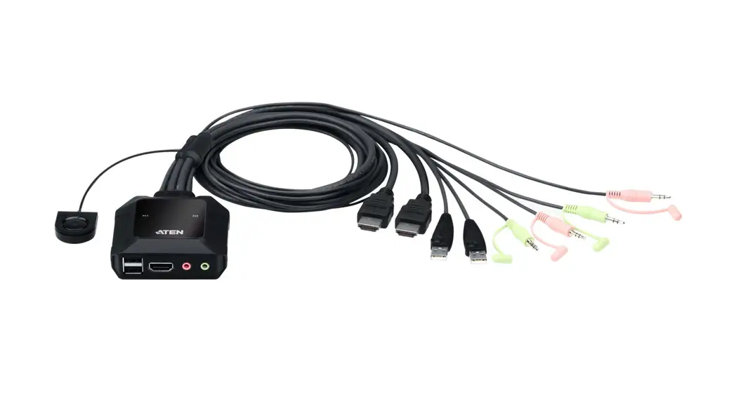 Aten Cs22h 2-port Usb 4k Hdmi Cable Kvm Switch User Guide