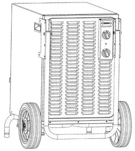 Woods WCD2 Pro Professional Dehumidifier - TECHNICAL DRAWINGS 1