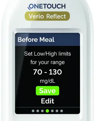 ONETOUCH L0472725 Blood Glucose-APPLY SETTINGS