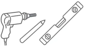TCL ALTO 6 20 Channel Sound Bar with Dolby Audio -mount template