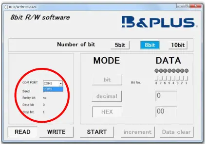 B PLUS 5810 Bit System ReaderWriter - How to use IDRWUSB 1