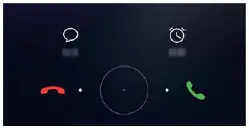 Answering or rejecting a call