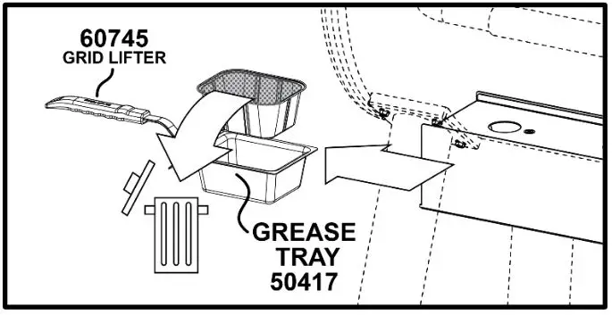 Broil King 494051 Crown Pellet 500 400 Smoker and Grill BBQ - GREASE CLEAN OUT
