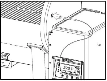 Broil King 494051 Crown Pellet 500 400 Smoker and Grill BBQ - POWER BUTTON