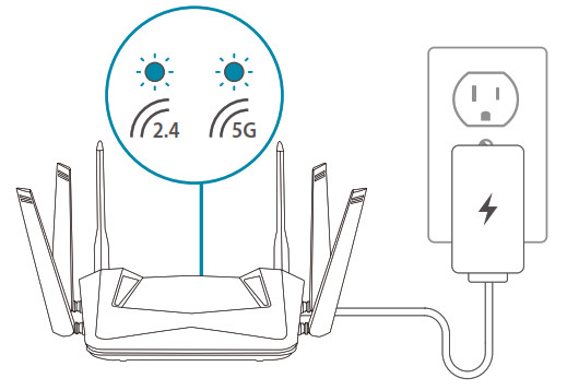 D Link DIR-X5460 AX5400 Mesh Wi-Fi 6 Router - WEB BROWSER SETUP 1