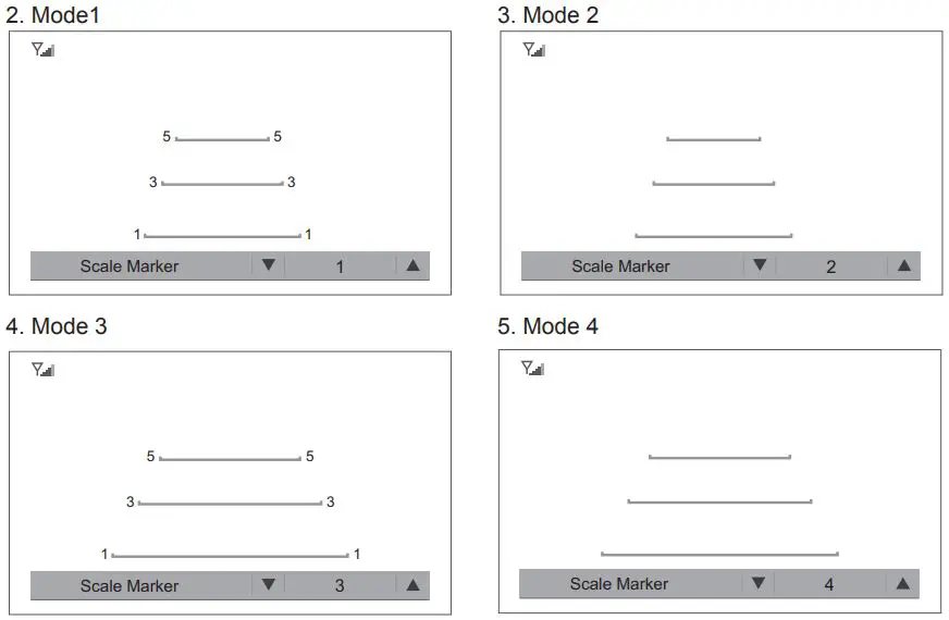 Voyager WVSXM70 WVSXM70CV Digital Wireless Observation Monitor Instruction Manual - Function for Scale Marker